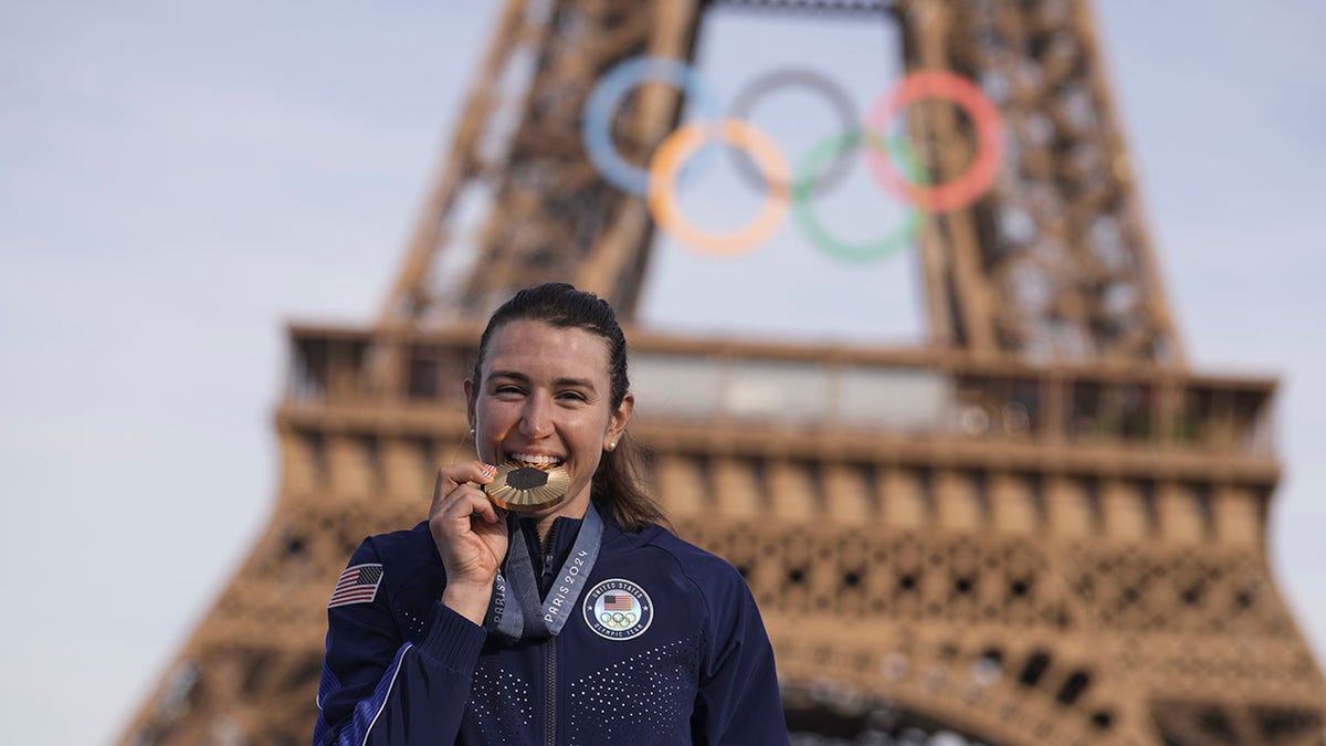 American Kristen Faulkner authors stunning gold medal victory in women’s road race at Paris Olympics