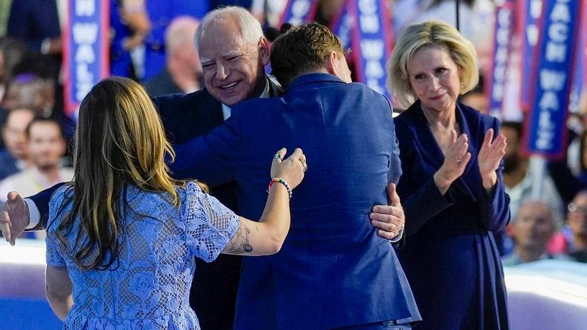 Gus Walz brought to tears, shares emotional moment with father Tim during DNC speech: ‘That’s my Dad’